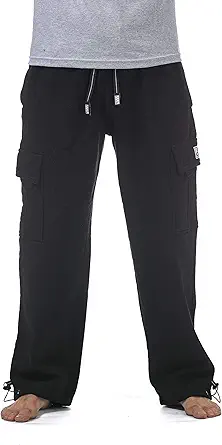 Pro Club Pantalones cargo de forro polar pesado para hombre
