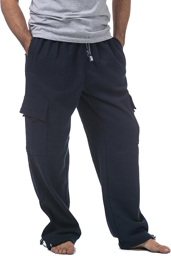 Pro Club Pantalones cargo de forro polar pesado para hombre - Imagen 4