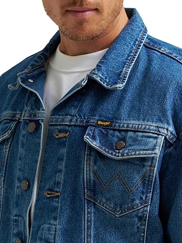 Wrangler mens Cowboy Cut Western Unlined Denim Jacket - Imagen 3